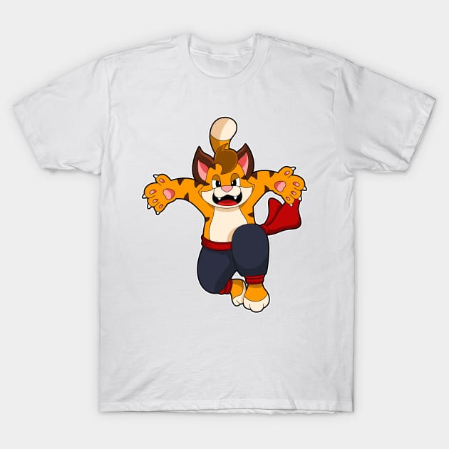 Tiger at Martial arts Karate T-Shirt by Markus Schnabel